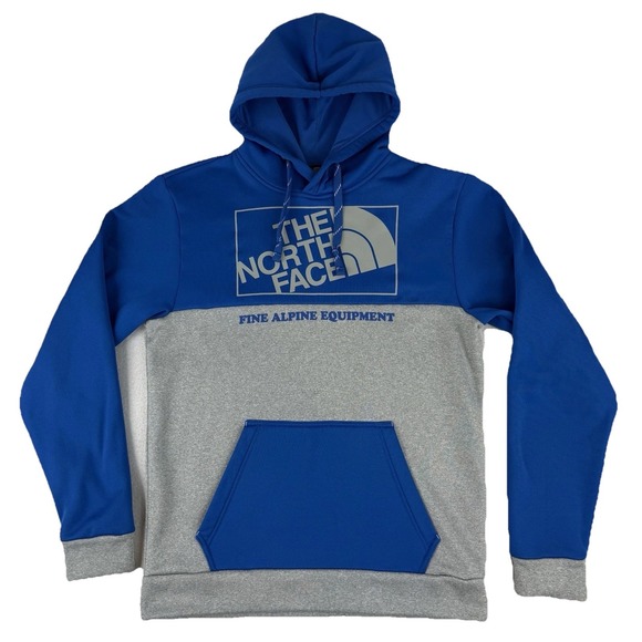 THE NORTH FACE Hoodie Sweatshirt Men's Medium FINE ALPINE EQUIPMENT Gray Blue - Picture 1 of 8